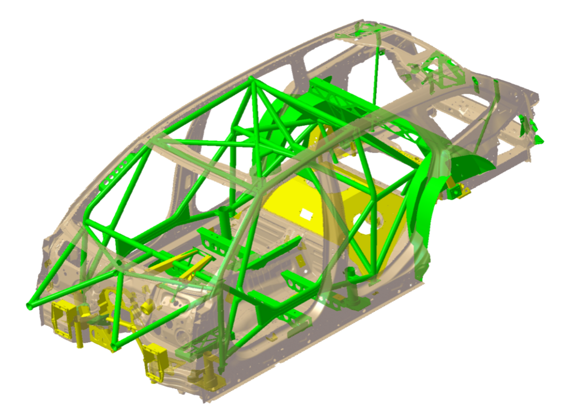 Body structure of the BMW M3 Touring 24H