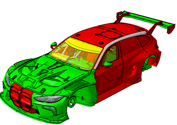 Body structure of the BMW M3 Touring 24H