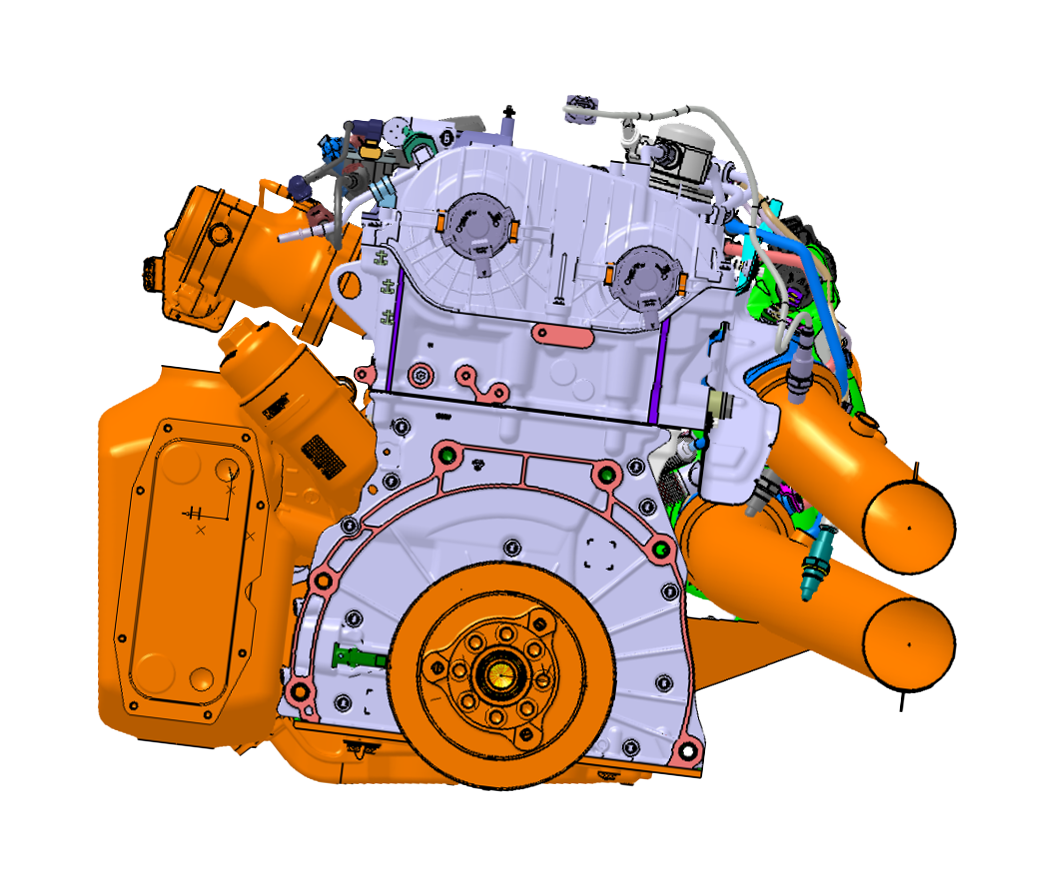 Engine of the BMW M3 Touring 24H