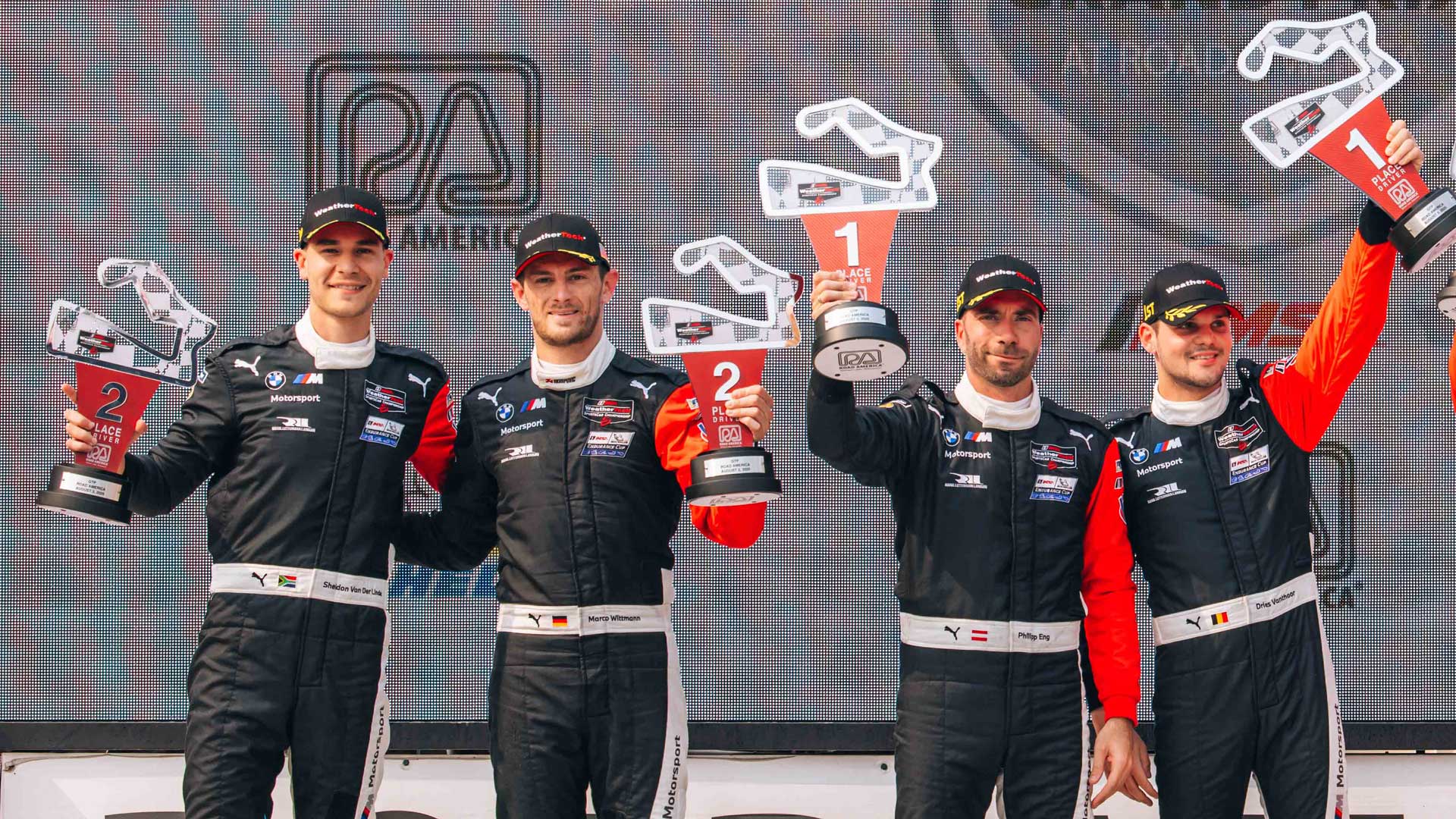 Sheldon van der Linde, Marco Wittmann, Philipp Eng, Dries Vanthoor