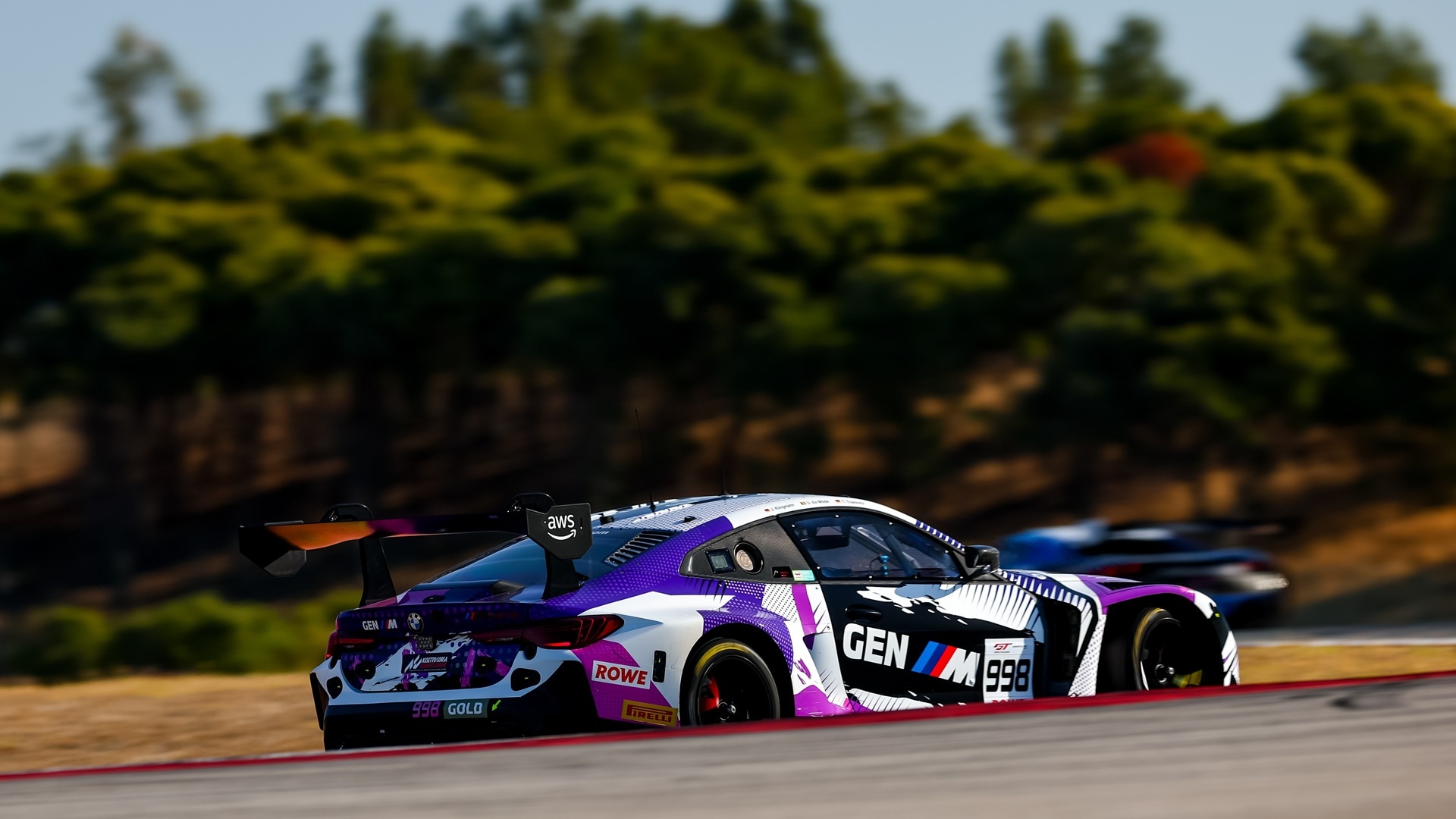 The #998 BMW M4 GT3 EVO from ROWE Racing at the GT World Challenge Europe Endurance Cup powered by AWS in Portimão., Portugal