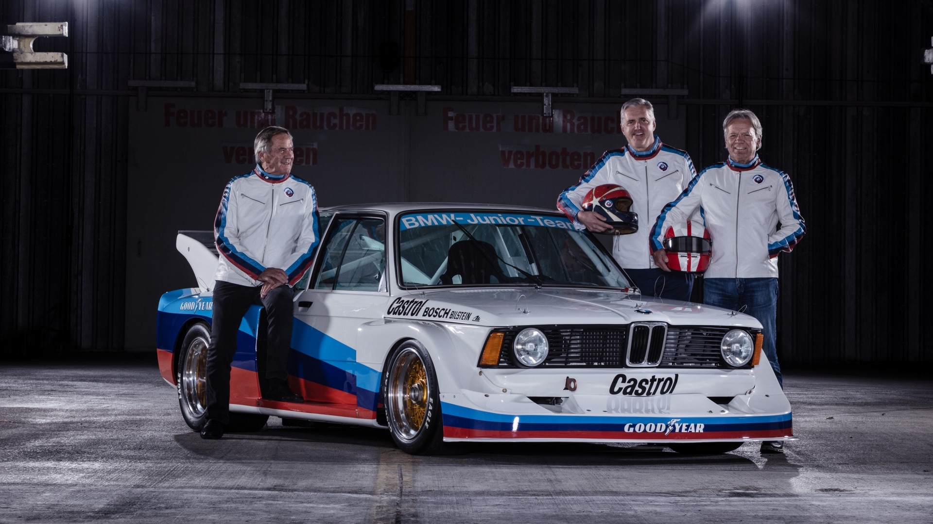 Jochen Neerpasch, Eddie Cheever und Marc Surer (2017)