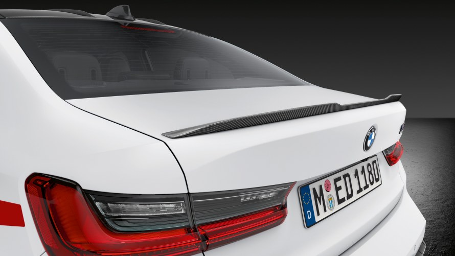 M Performance rear spoiler carbon fibre.