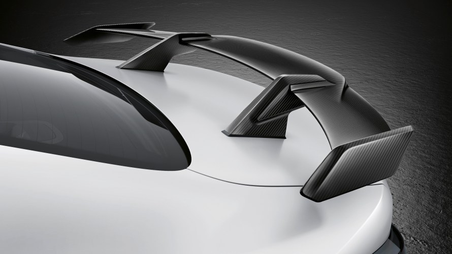 M Performance rear wing carbon fibre.