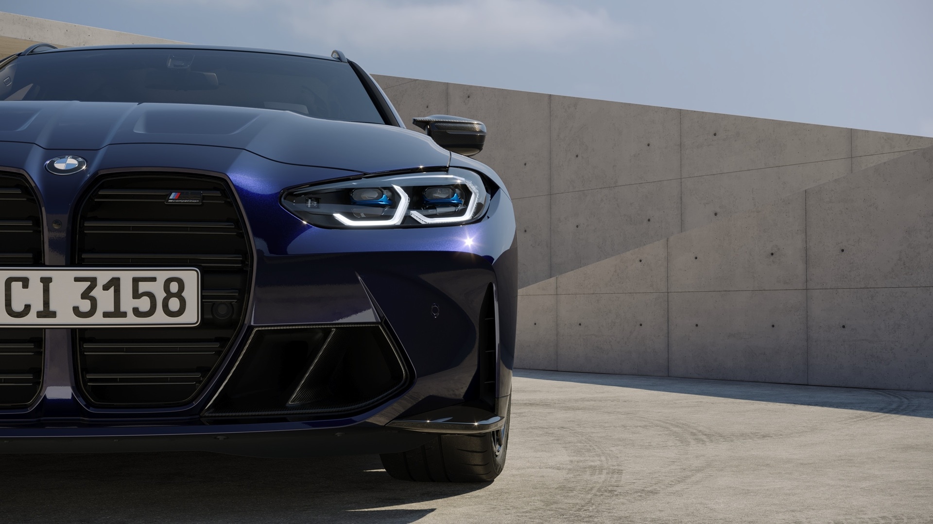 BMW M3 Competition Touring G81 in BMW Individual Carbon Black metallic