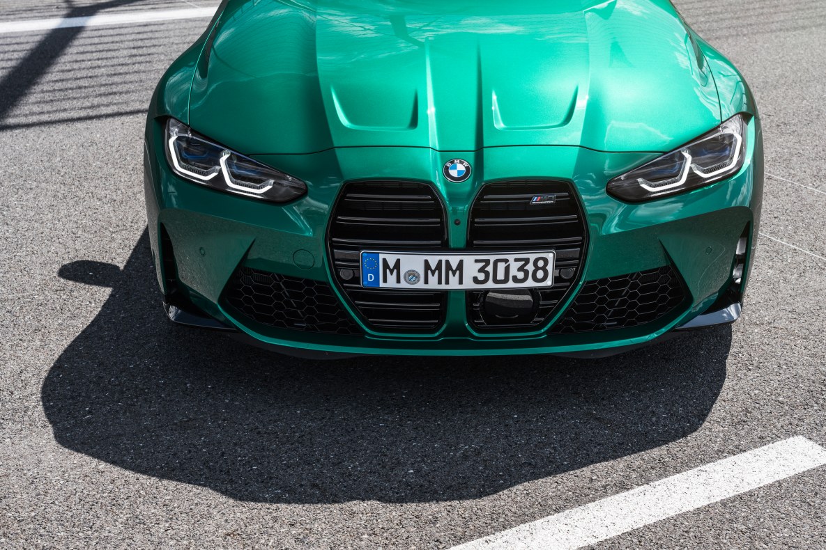 Bonnet of the BMW M3 Sedan.