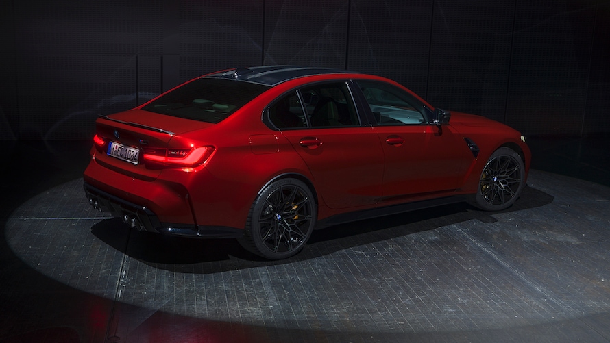 BMW Individual special paint finish Ruby Red metallic.