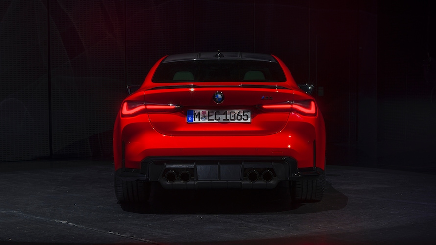 BMW Individual special paint finish Rosso Corsa.