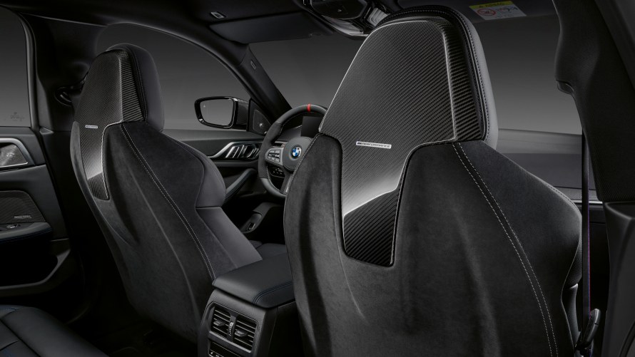 M Performance seat shell Alcantara/carbon-fibre high-gloss