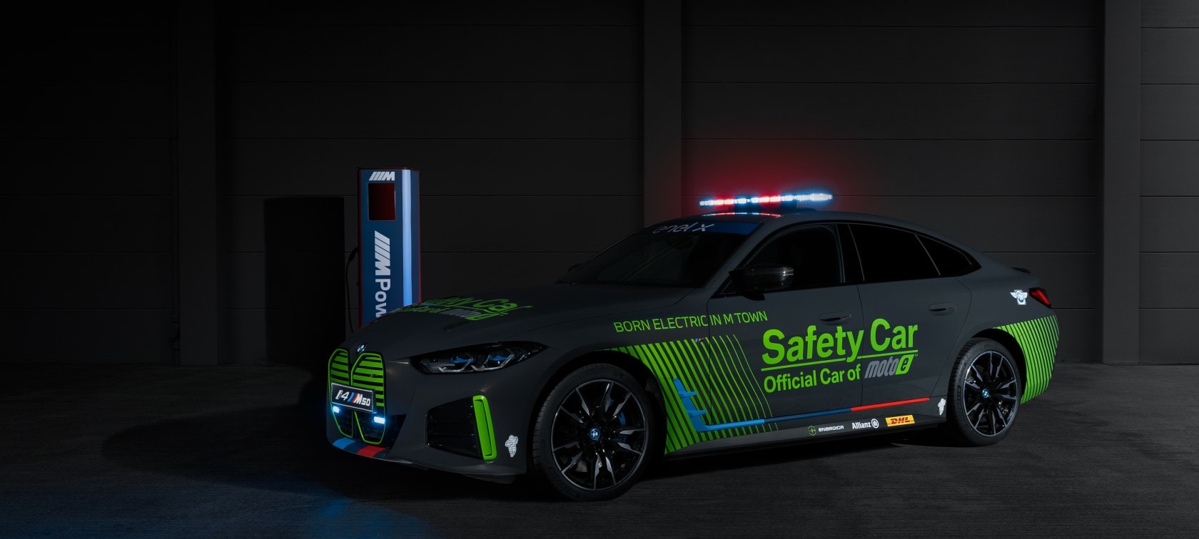 The BMW i4 M50 Safety Car.