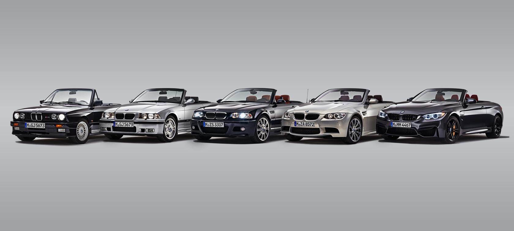 Die BMW M3 Cabrio- und M4 Cabrio-Generationen im Überblick. 