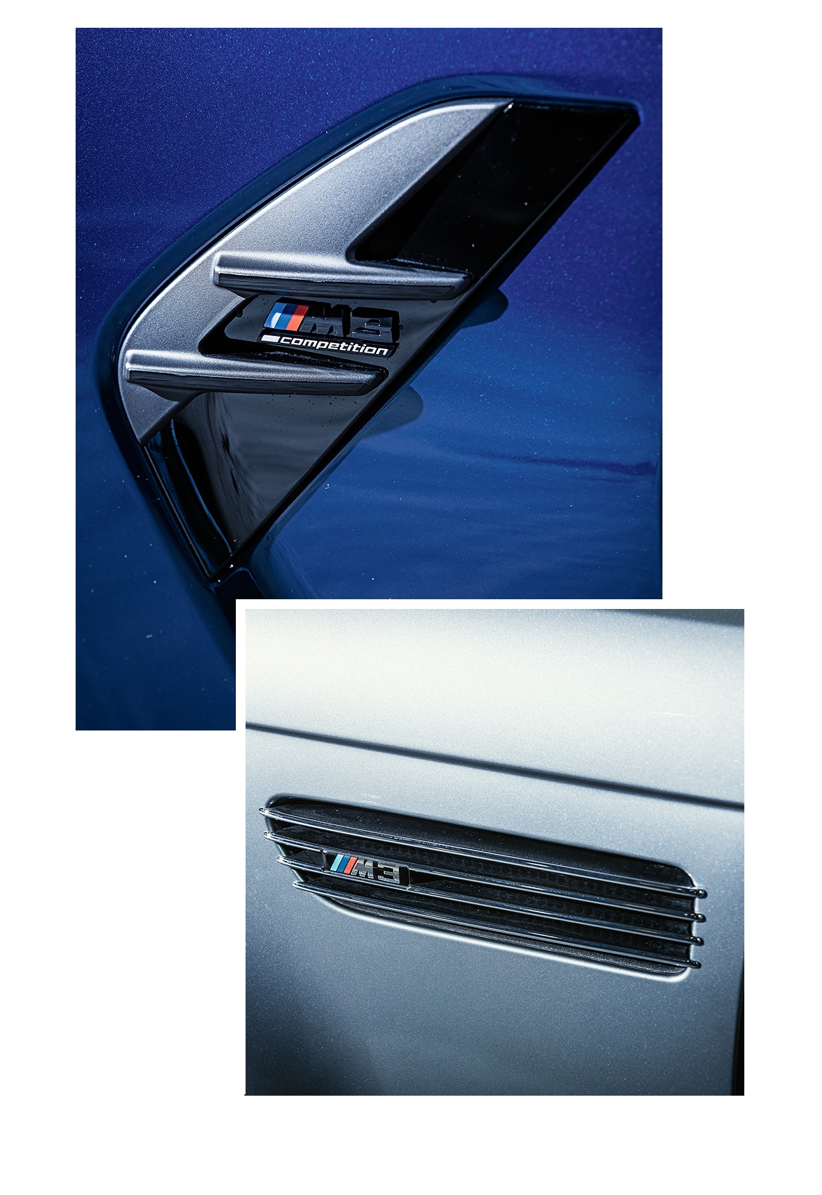 Side grilles compared: BMW E 30 and BMW G 80