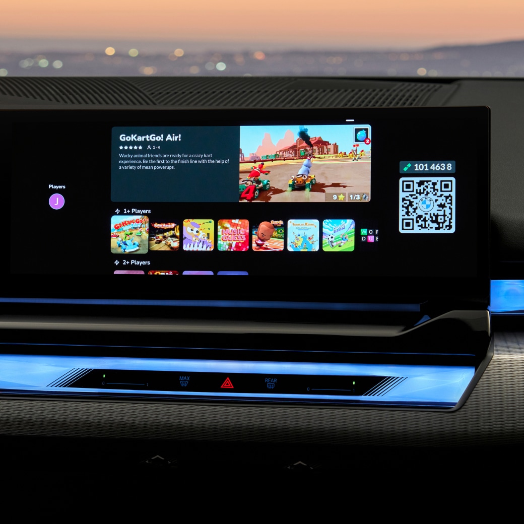 In-car-gaming with AirConsole in the BMW i5.