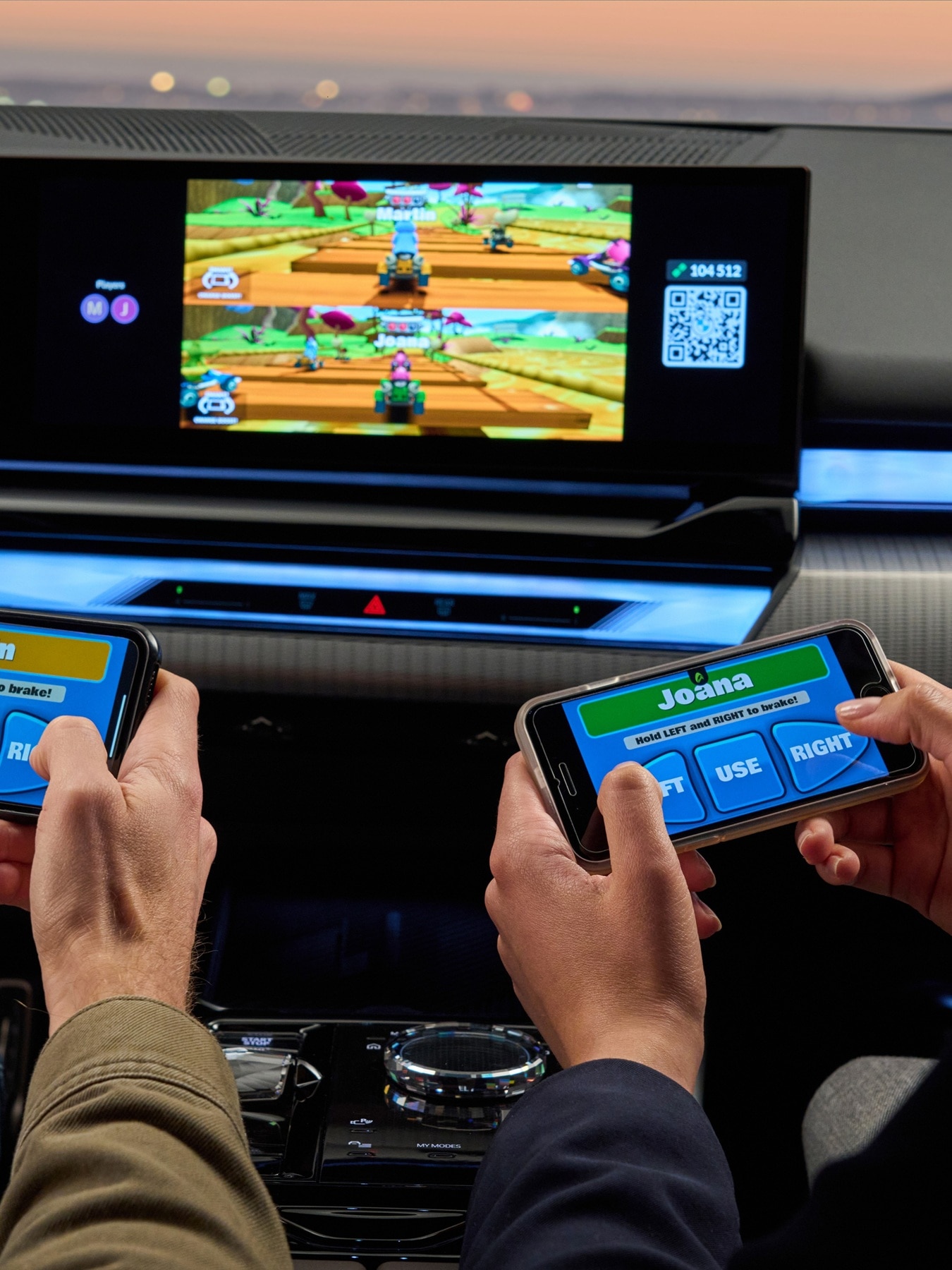 In-car-gaming with AirConsole in the BMW i5.