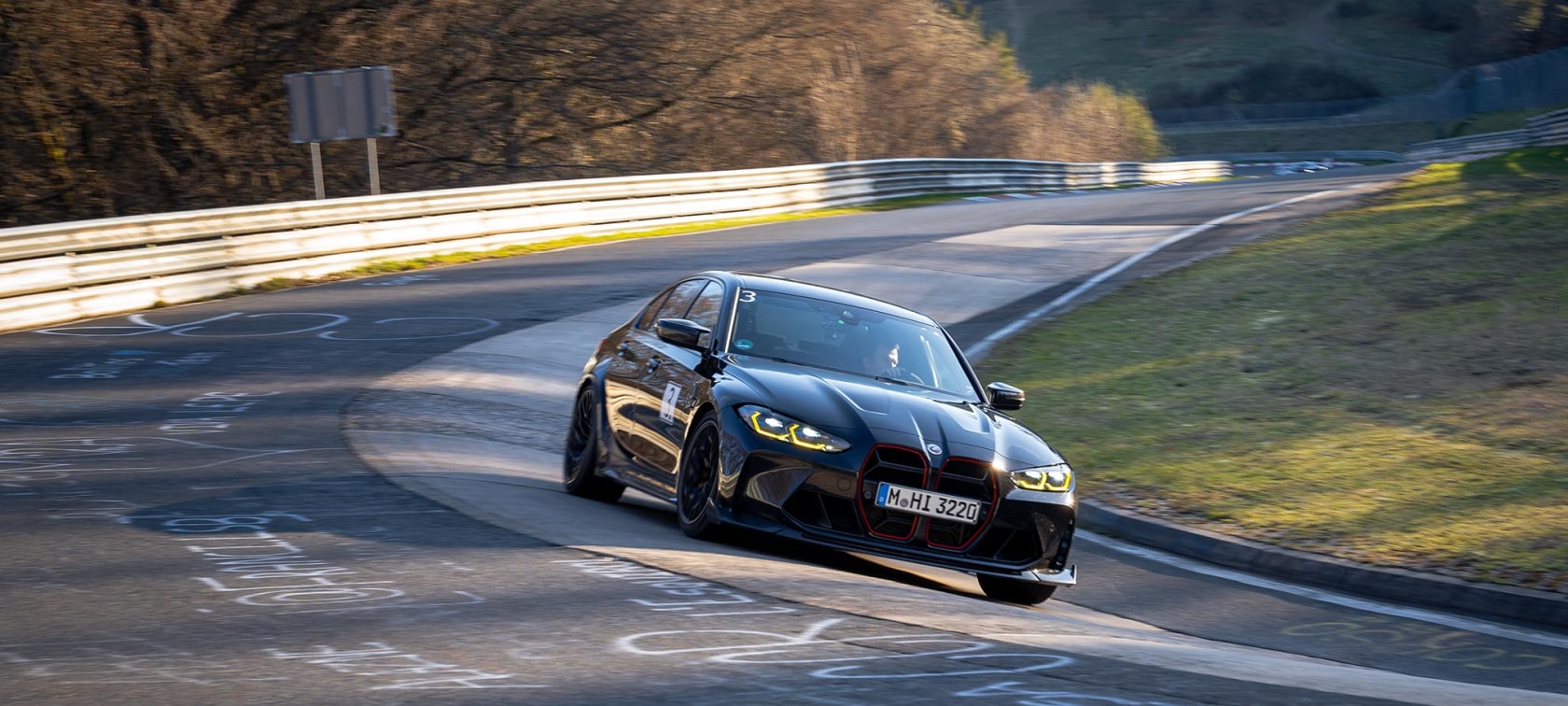 Fast lap on the Nordschleife in the BMW M3 CS.