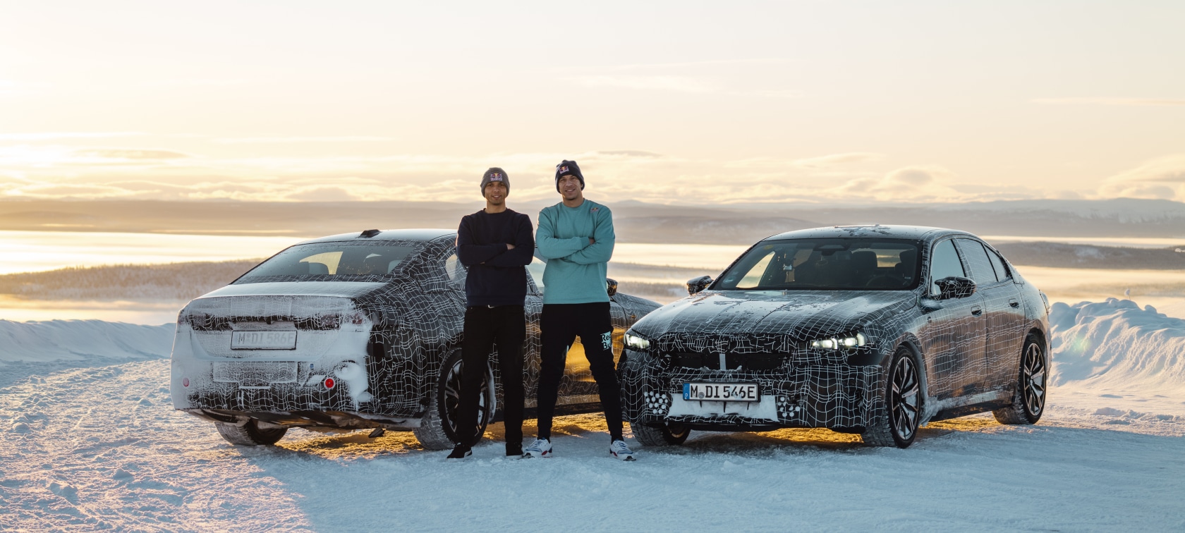 The Red Bull Driftbrothers test the BMW i5 M60 xDrive.