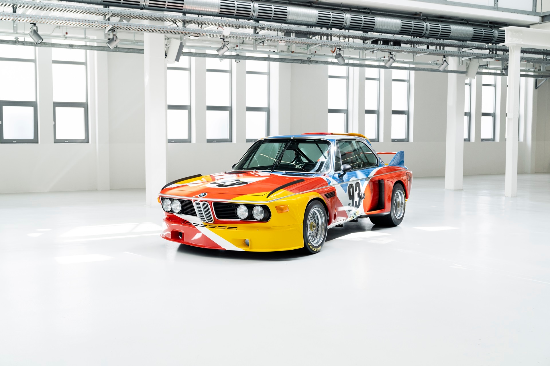 1st BMW Art Car BMW 3.0 CSL by Alexander Calder, 1975.