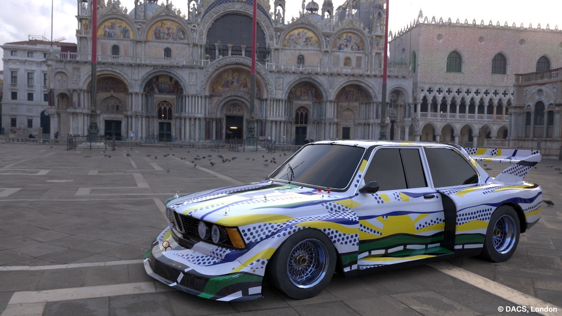 3rd BMW Art Car BMW 3.0 CSL by Roy Lichtenstein, 1977.