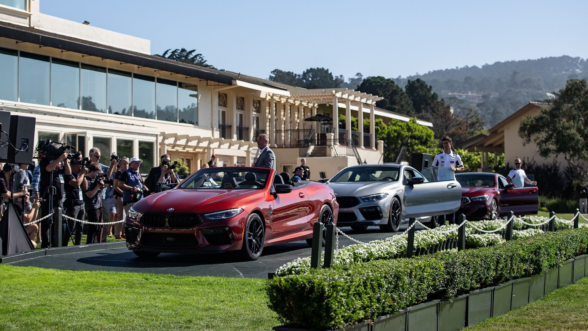 Cabriolet, Coupé and Gran Coupé: presentation of the BMW M8 at Pebble Beach, 2019.