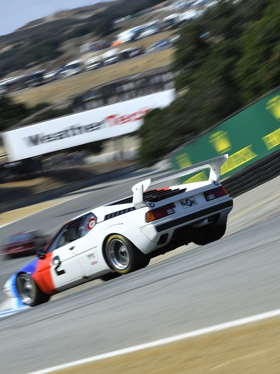 BMW M1 on Laguna Seca Raceway, 2024.