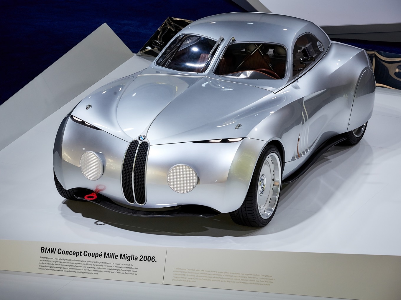 Outstanding Design: Concept study BMW Mille Miglia at the 2016 event.