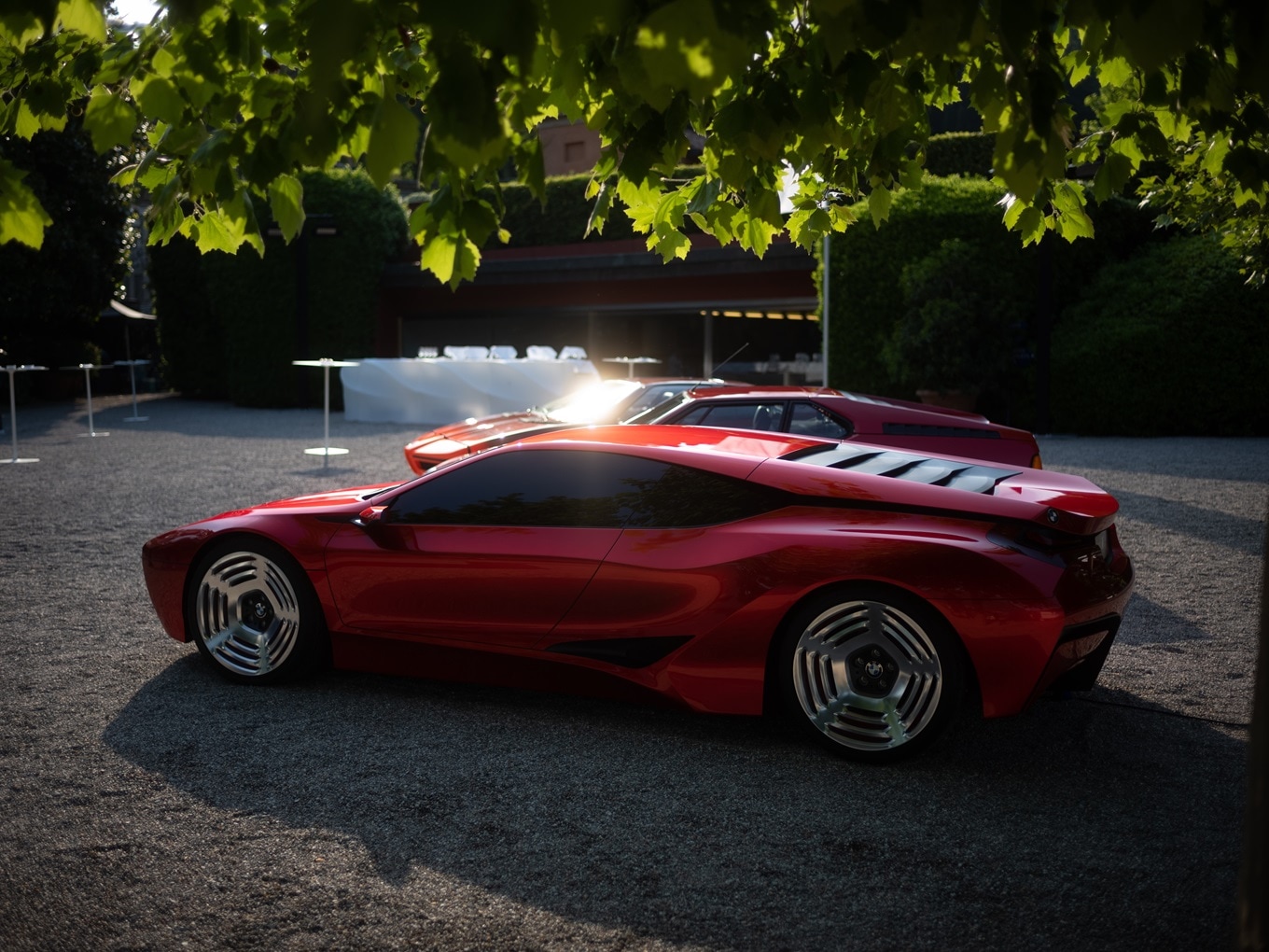 BMW M1 Hommage in the Villa d’Este gardens in 2008.