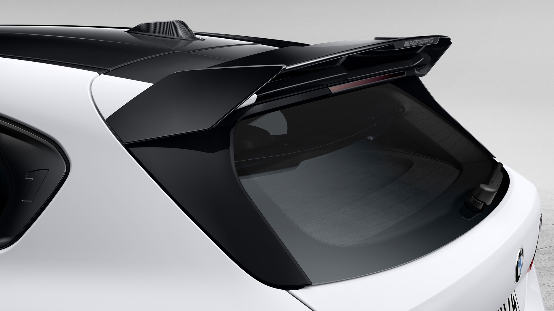M Performance roof edge spoiler, high-gloss black