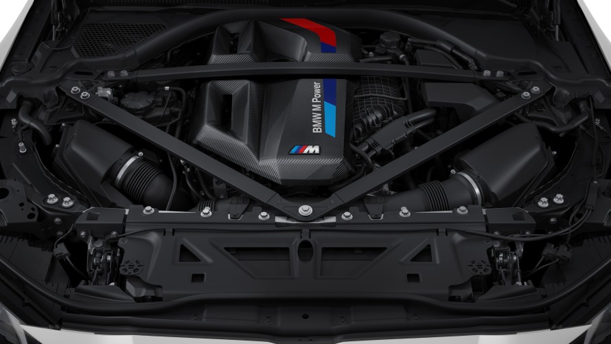 M Performance engine cover carbon fibre