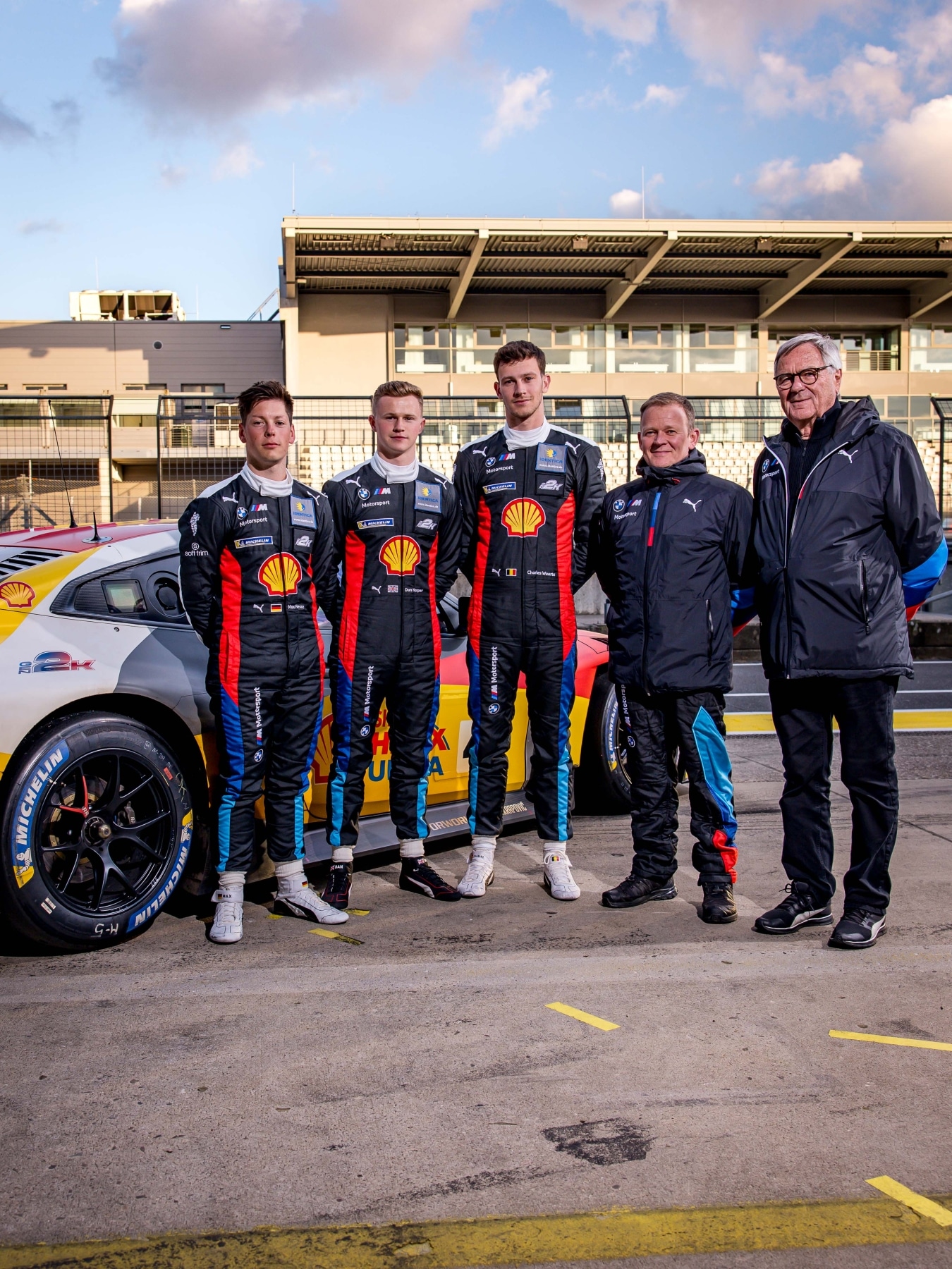 BMW M legend Jochen Neerpasch (right) will once again mentor the young team.