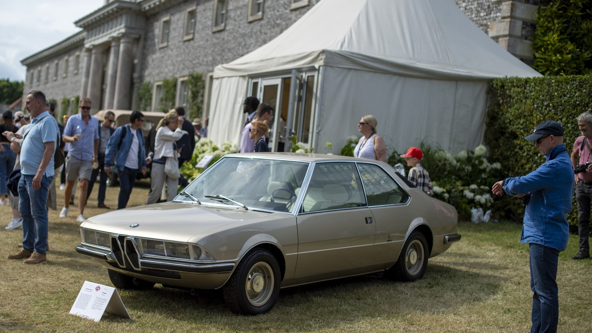 Concept Car BMW Garmisch by Bertone at the exhibition grounds at Goodwood House, 2024.