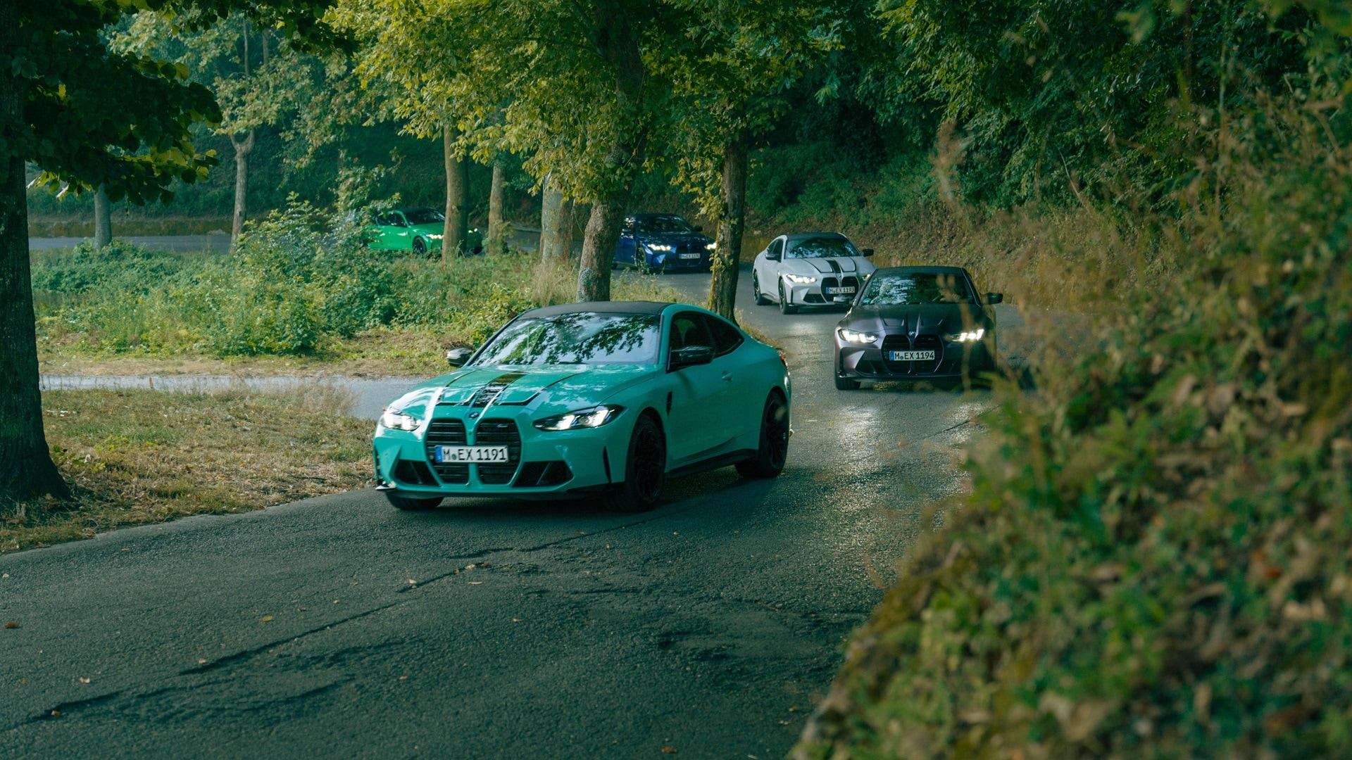 The BMW M Esports teams on their way to Formula Medicine in Viareggio.
