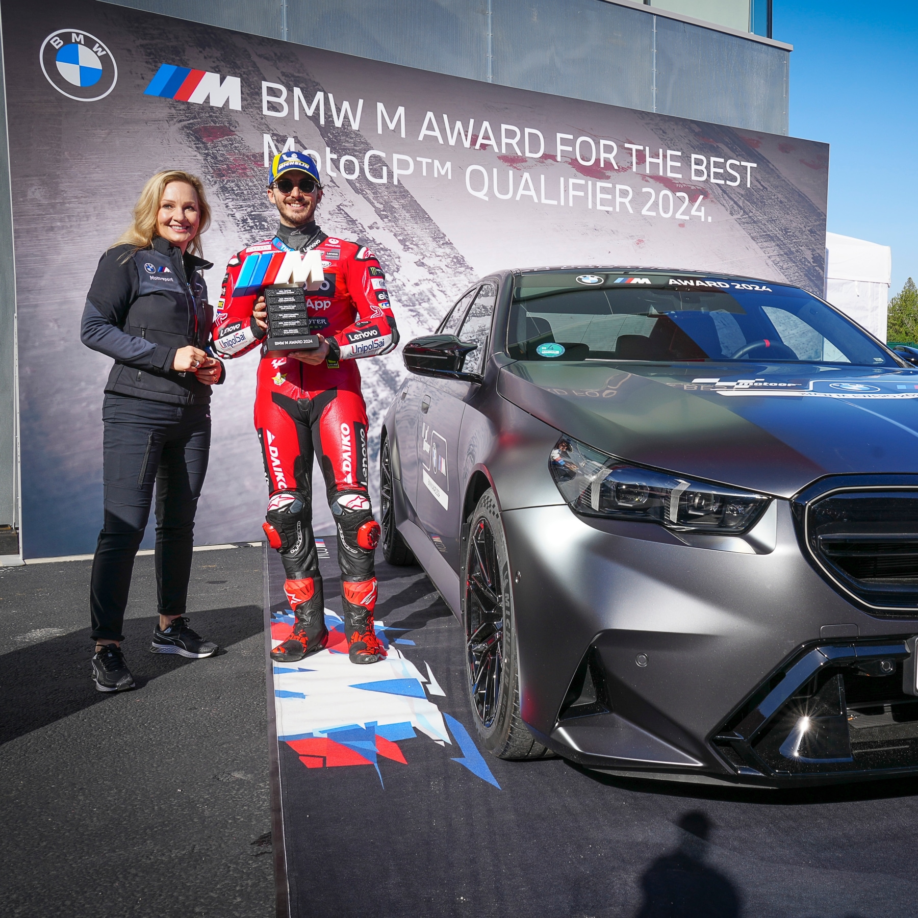 Francesco Bagnaia wins the M Award 2024 in MotoGP™.