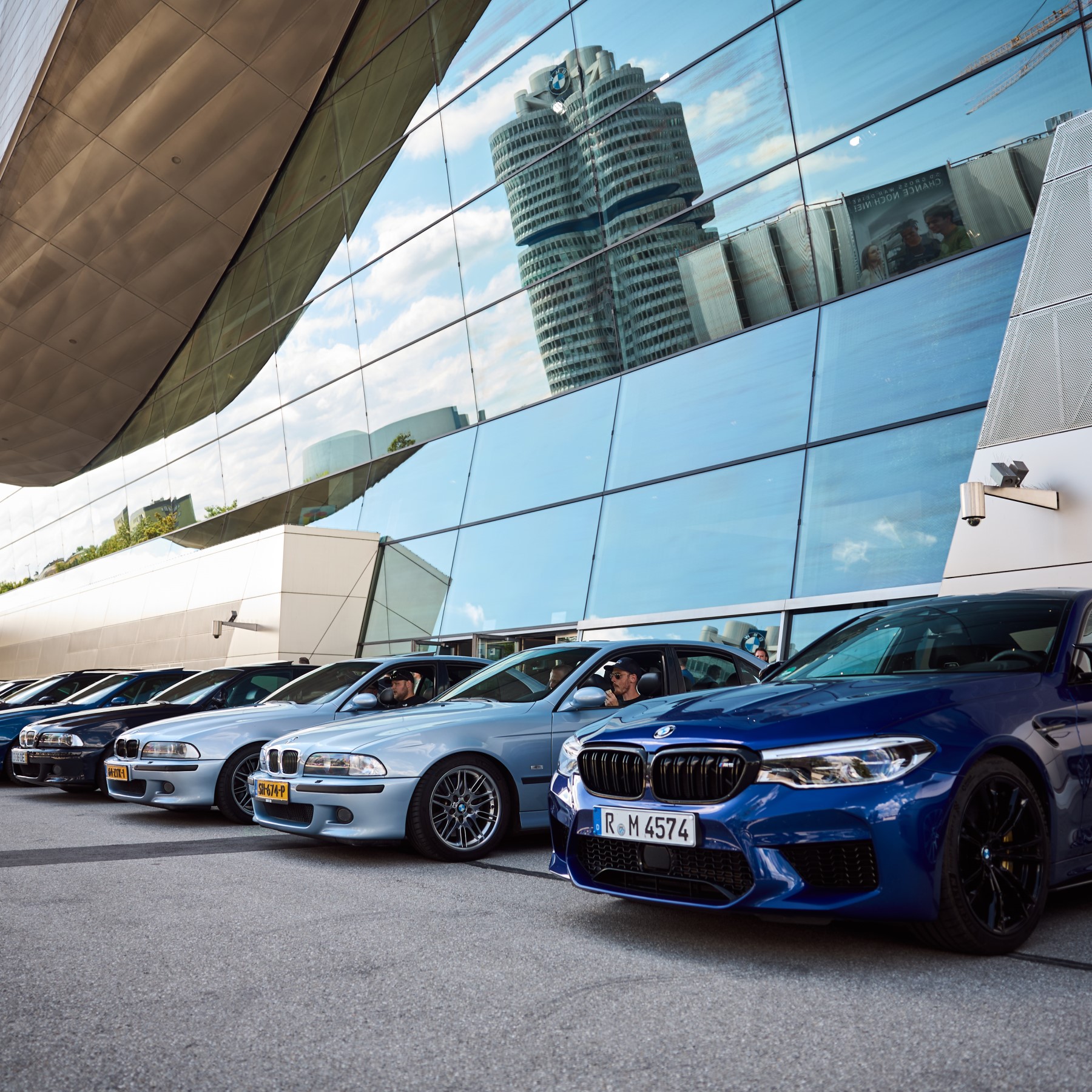 Inside: BMW M5 meeting at the BMW Welt.