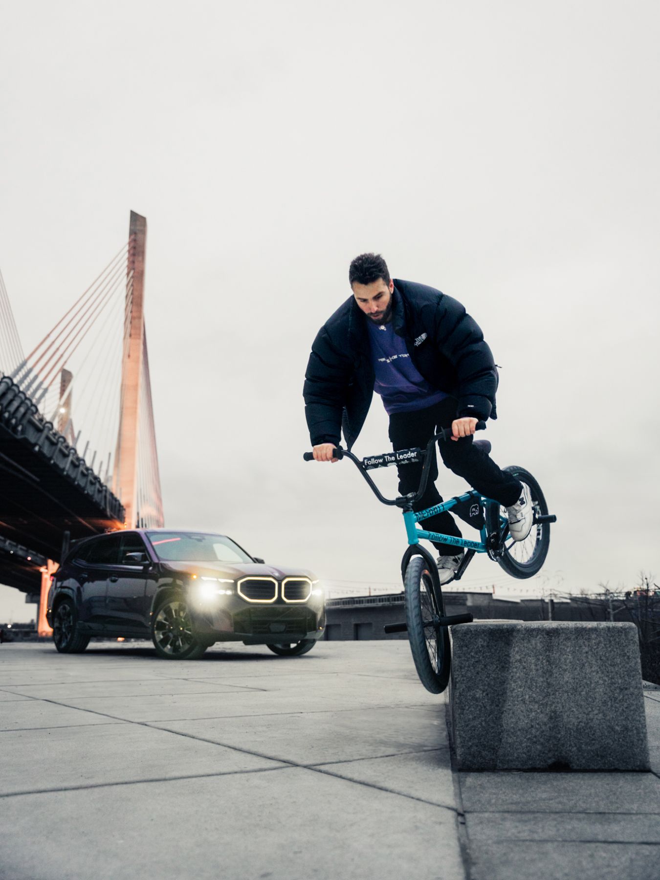 Billy Perry with a BMW XM in New York