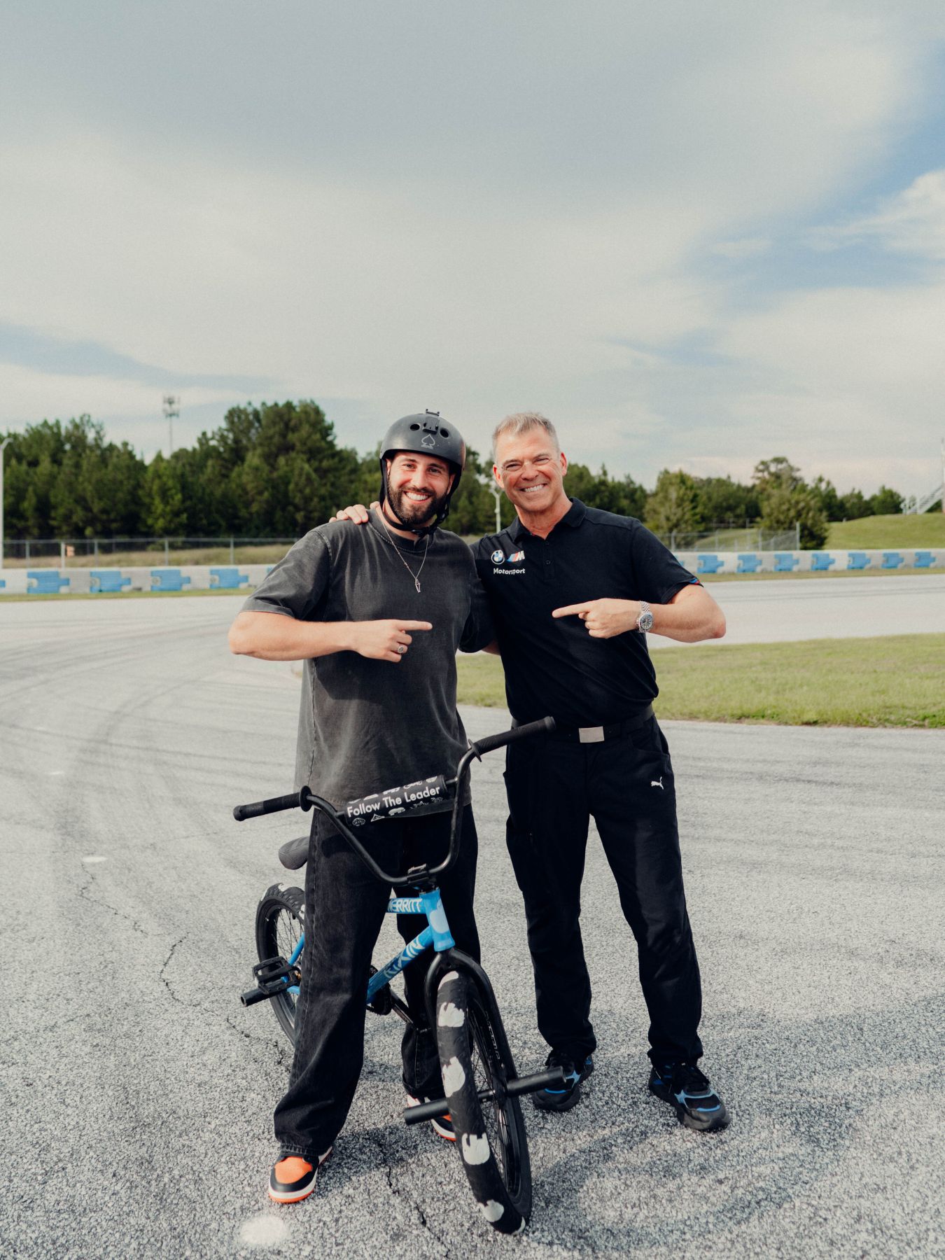 Billy Perry with US race- and precision driver Matt Mullins