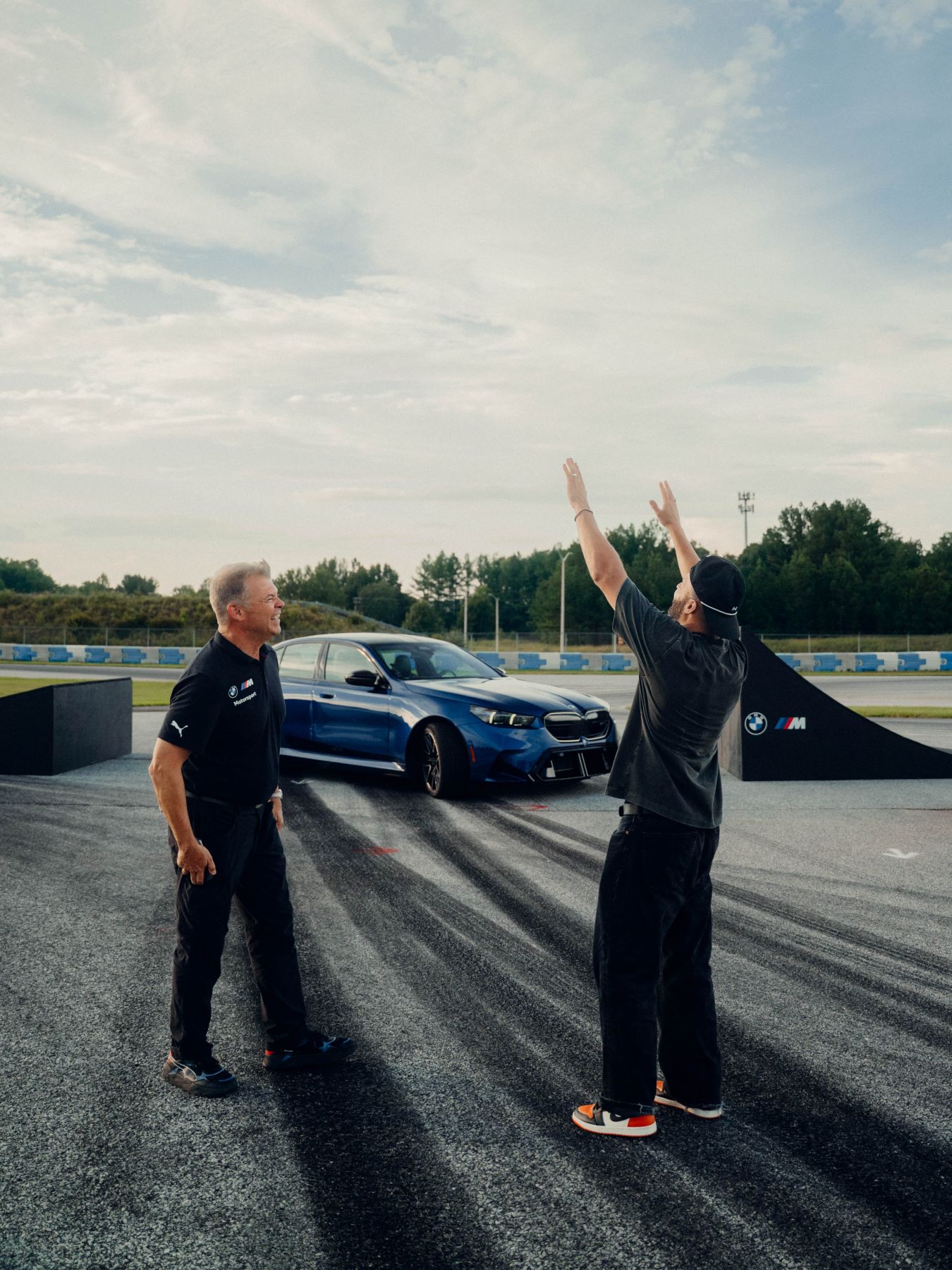 Billy Perry with US race- and precision driver Matt Mullins