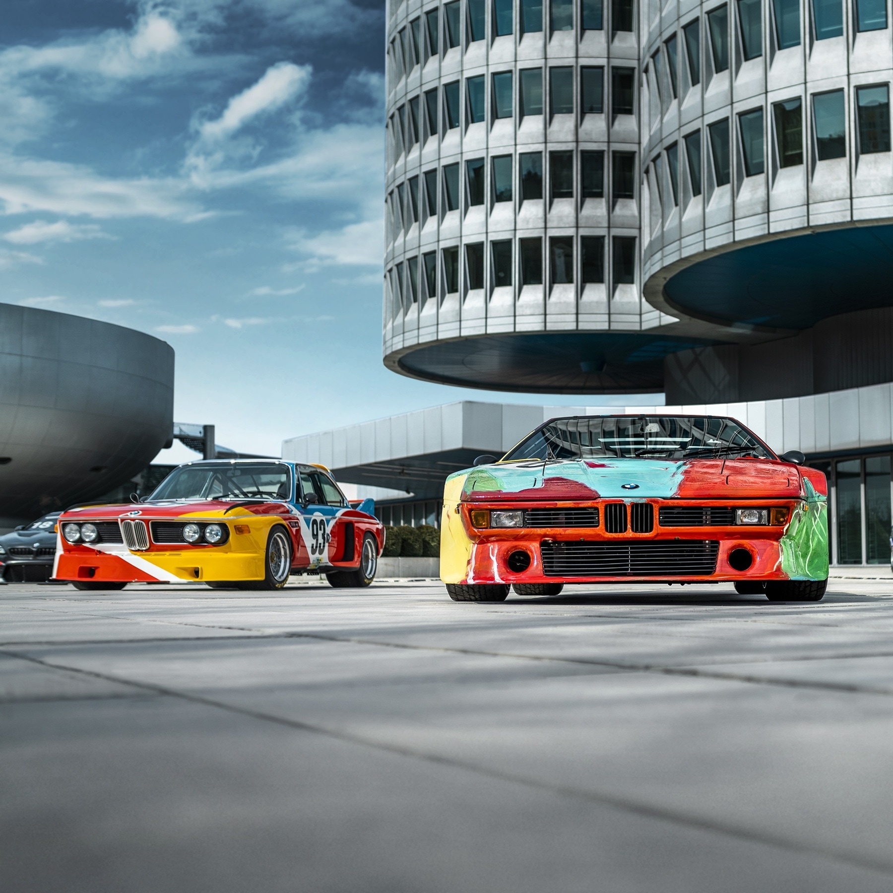 Die BMW M Modelle bei der BMW Art Car World Tour.