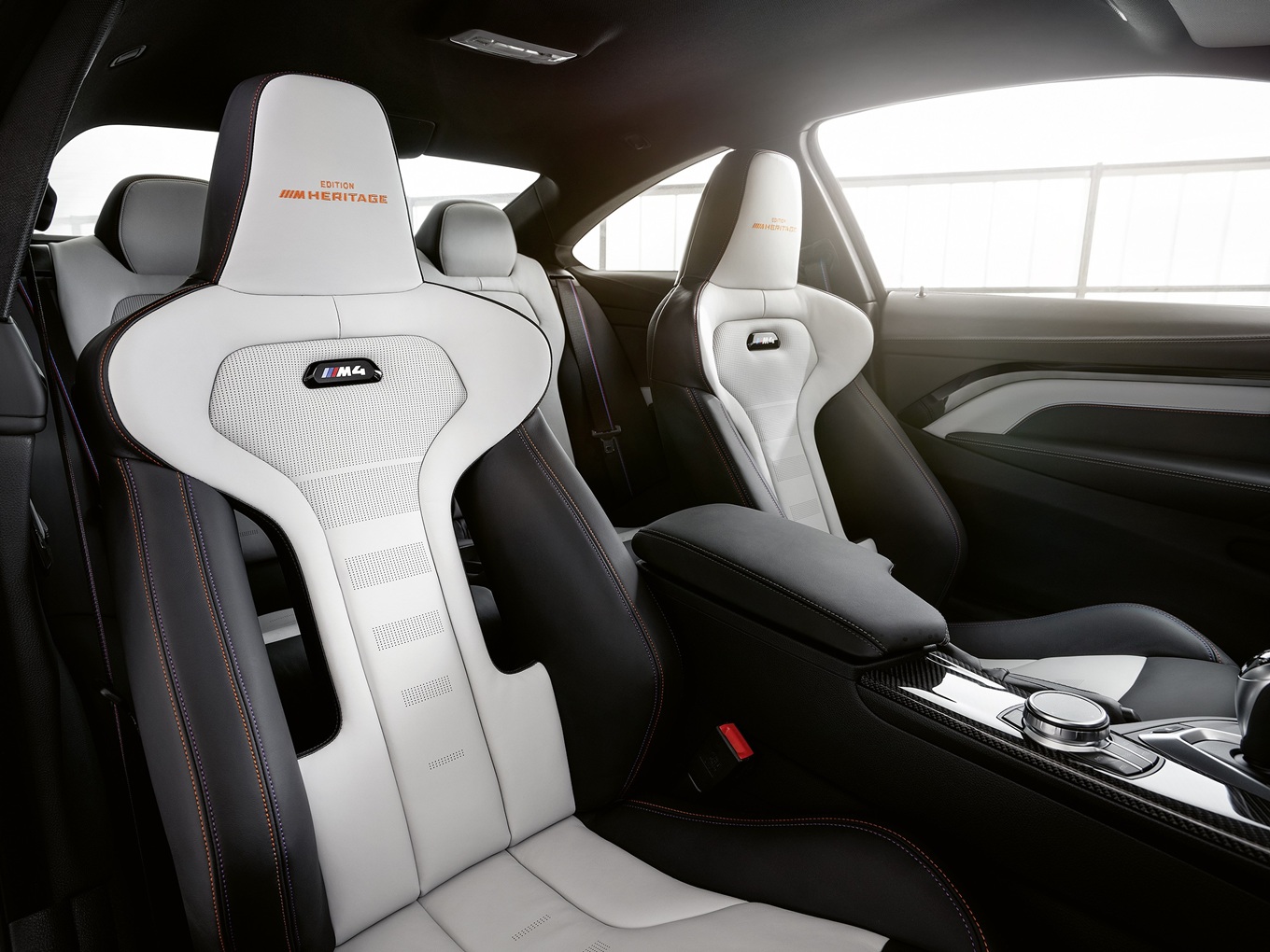 Interior of the BMW M4 EDITION M HERITAGE