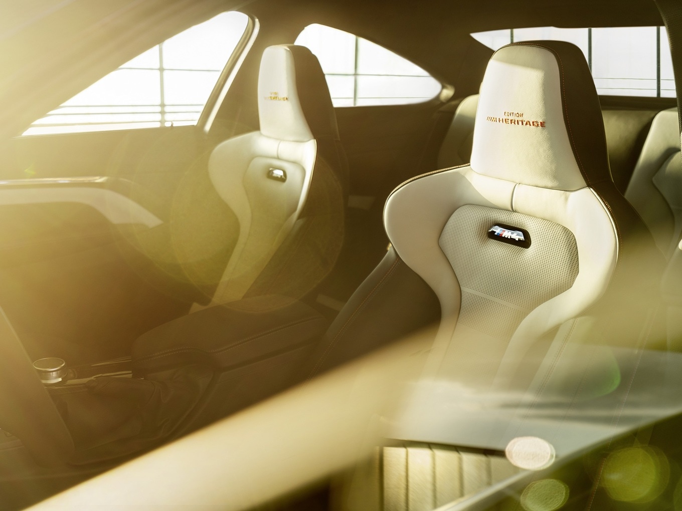 Interior of the BMW M4 EDITION M HERITAGE