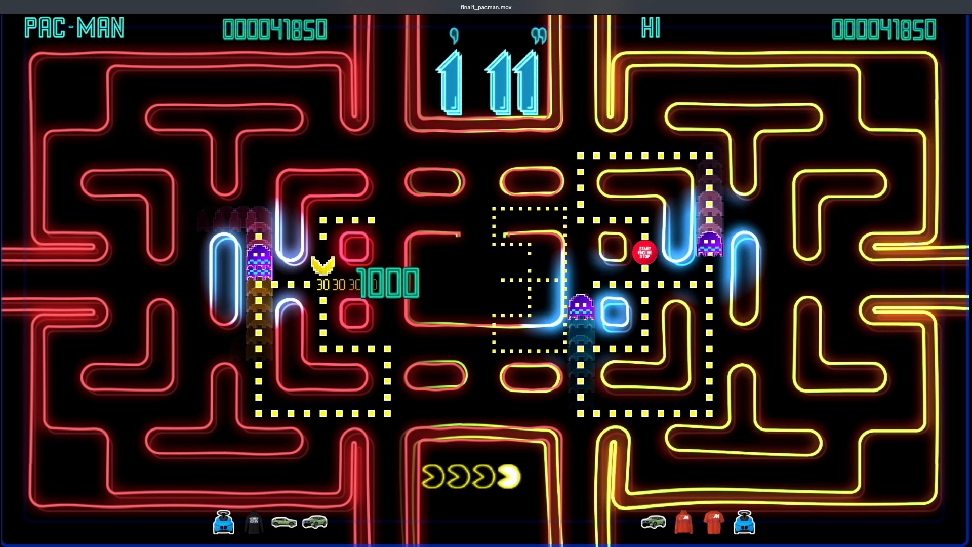 Screenshot of PAC-MAN video game