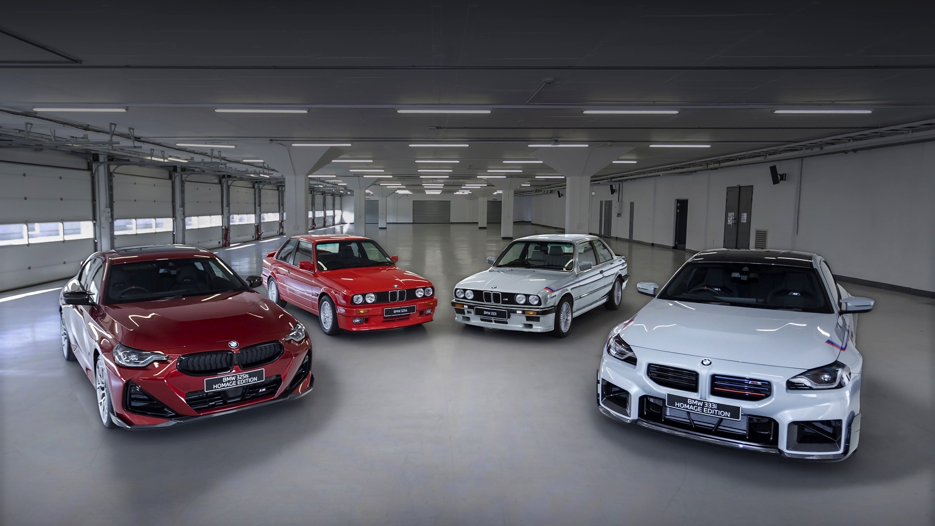 BMW 325iS E30, BMW 333i E30, BMW 325iS Homage and BMW 333i Homage