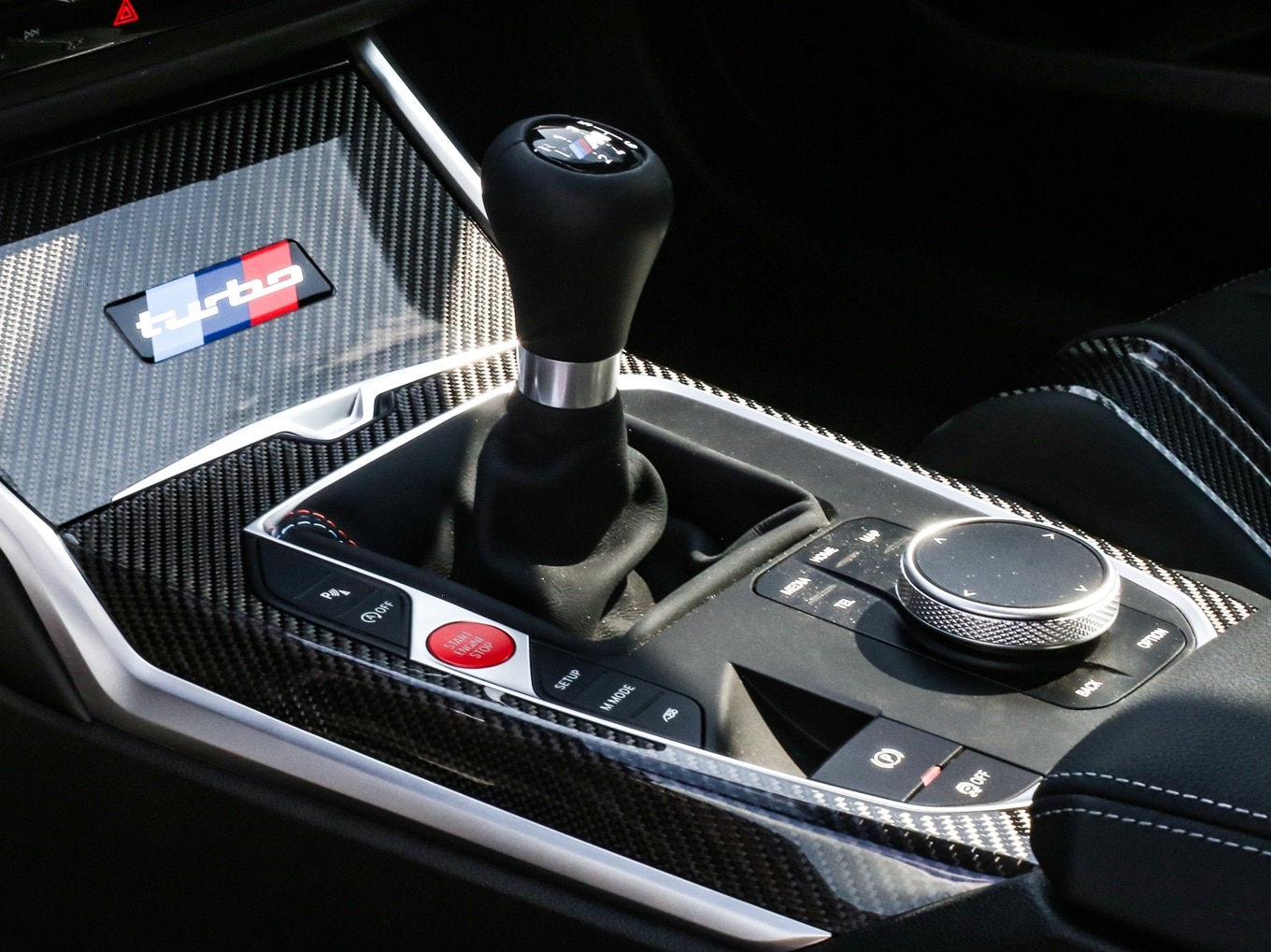 Manual gear lever of the BMW M2 Turbo Design Edition