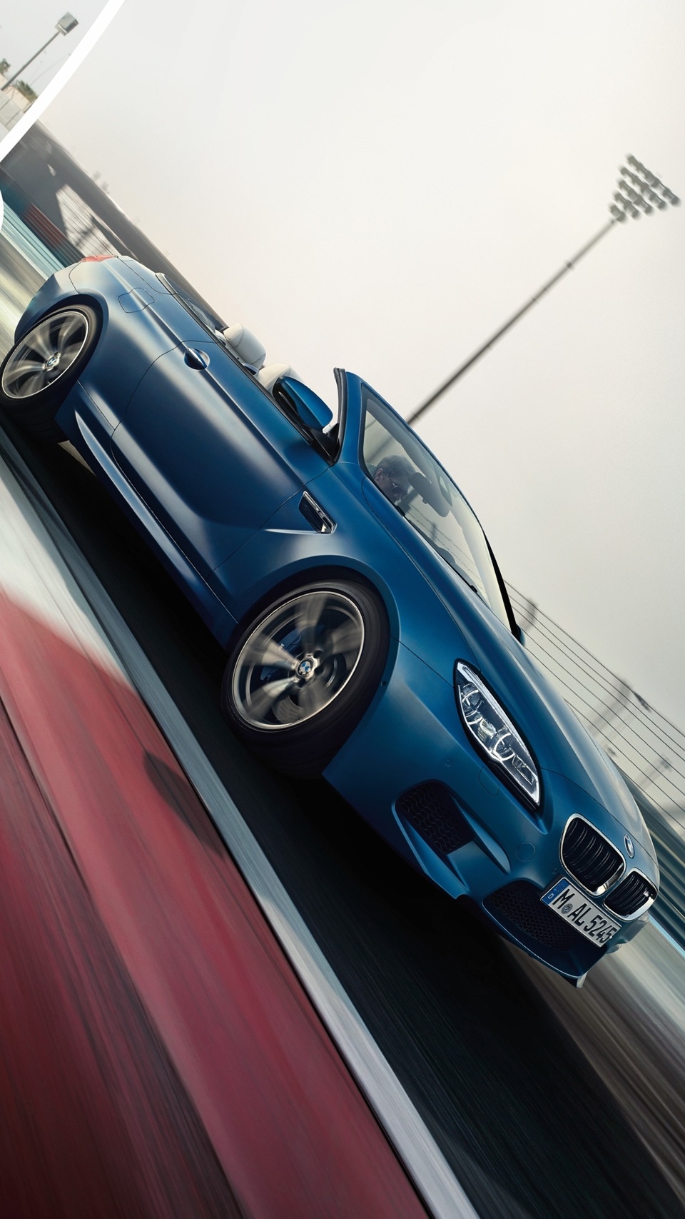 Rear of BMW M6 Convertible F12 with rear lights and M6 badge.
