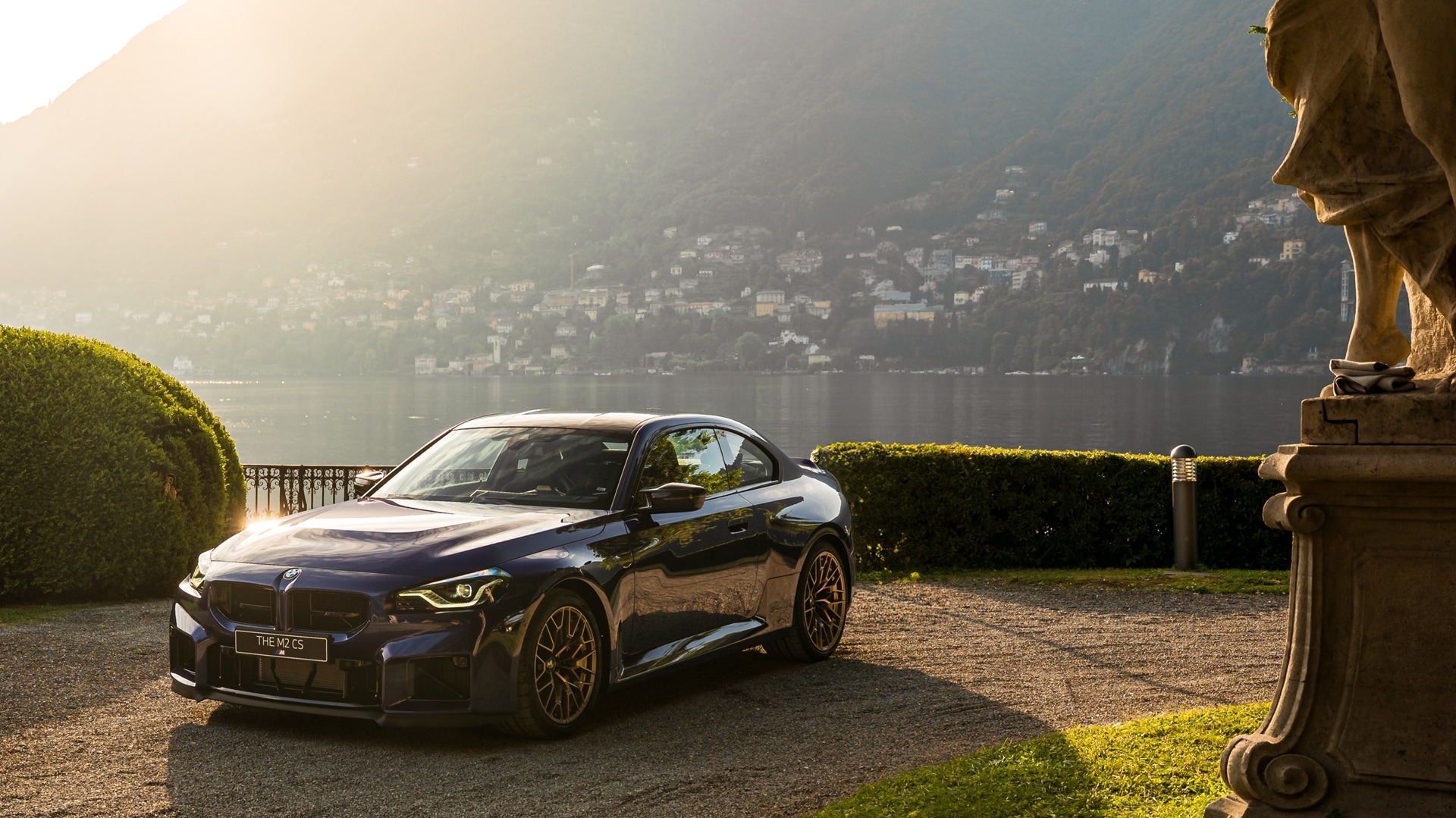 The BMW M2 CS at Lake Como.
