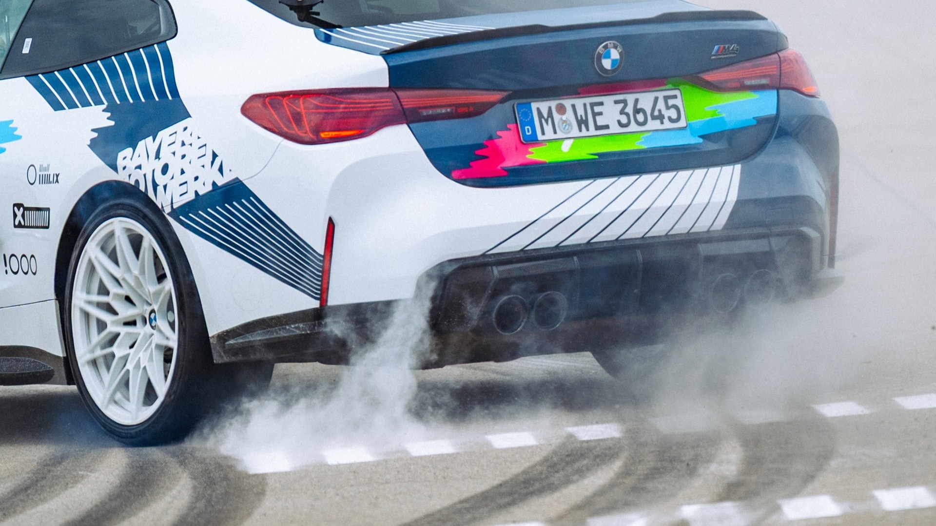 The rear of a BMW M4 Competition Coupé.