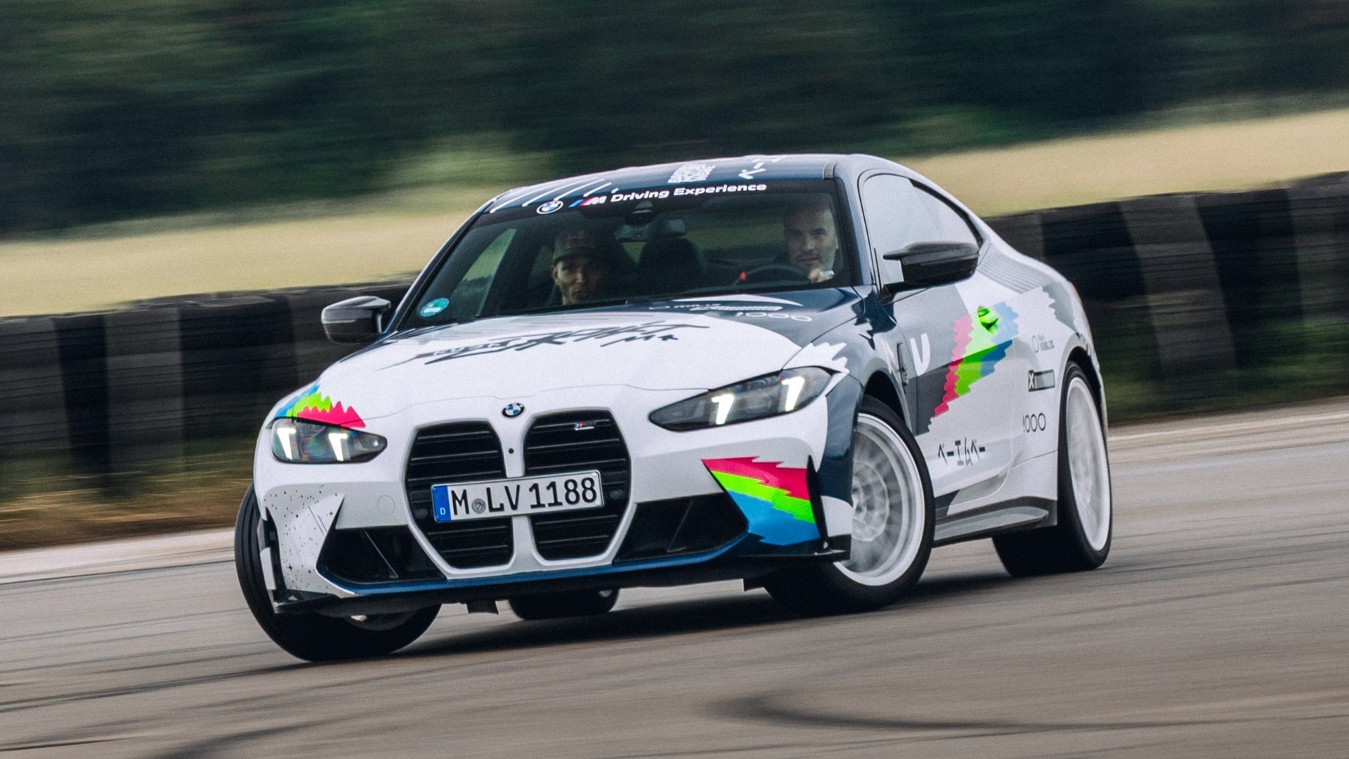 BMW M4 Competition Coupé while drifting.