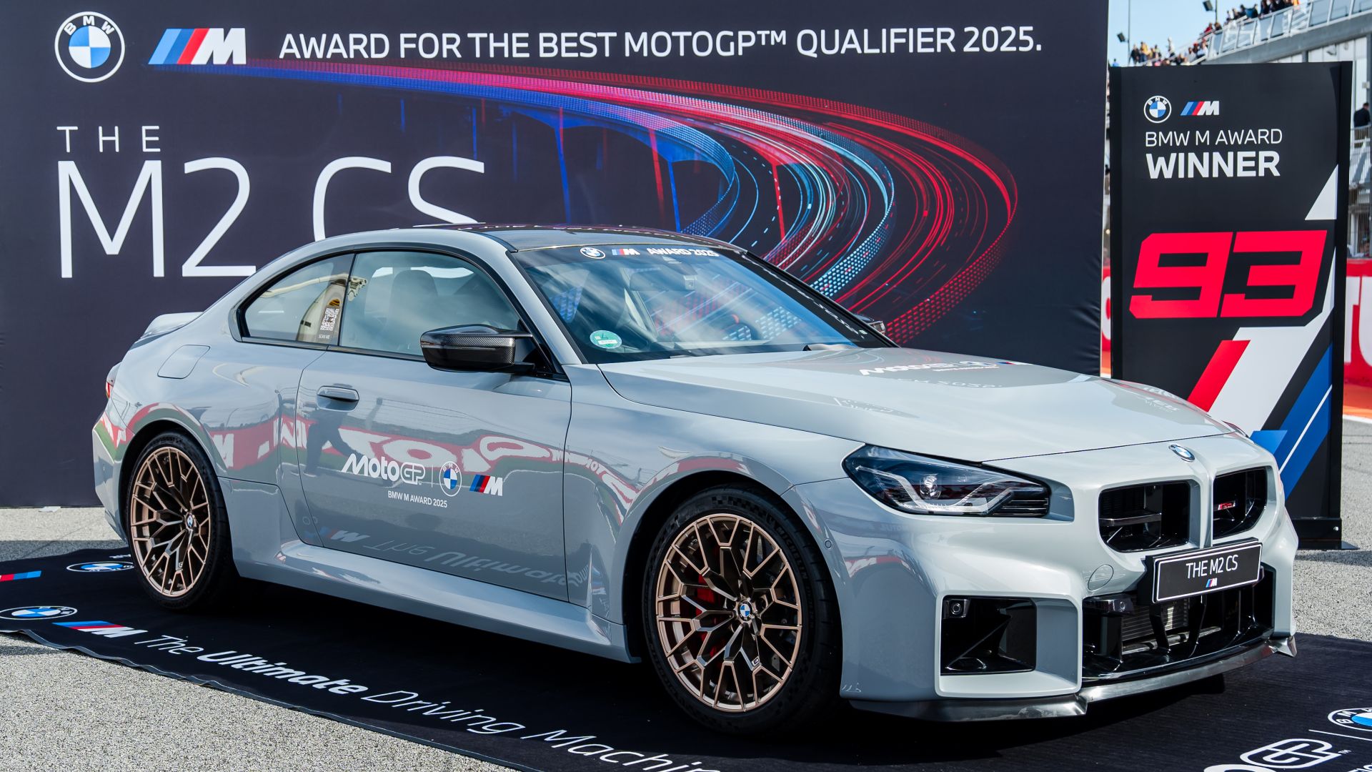 Das Siegerfahrzeug beim BMW M Award 2025: der BMW M2 CS für Marc Márquez