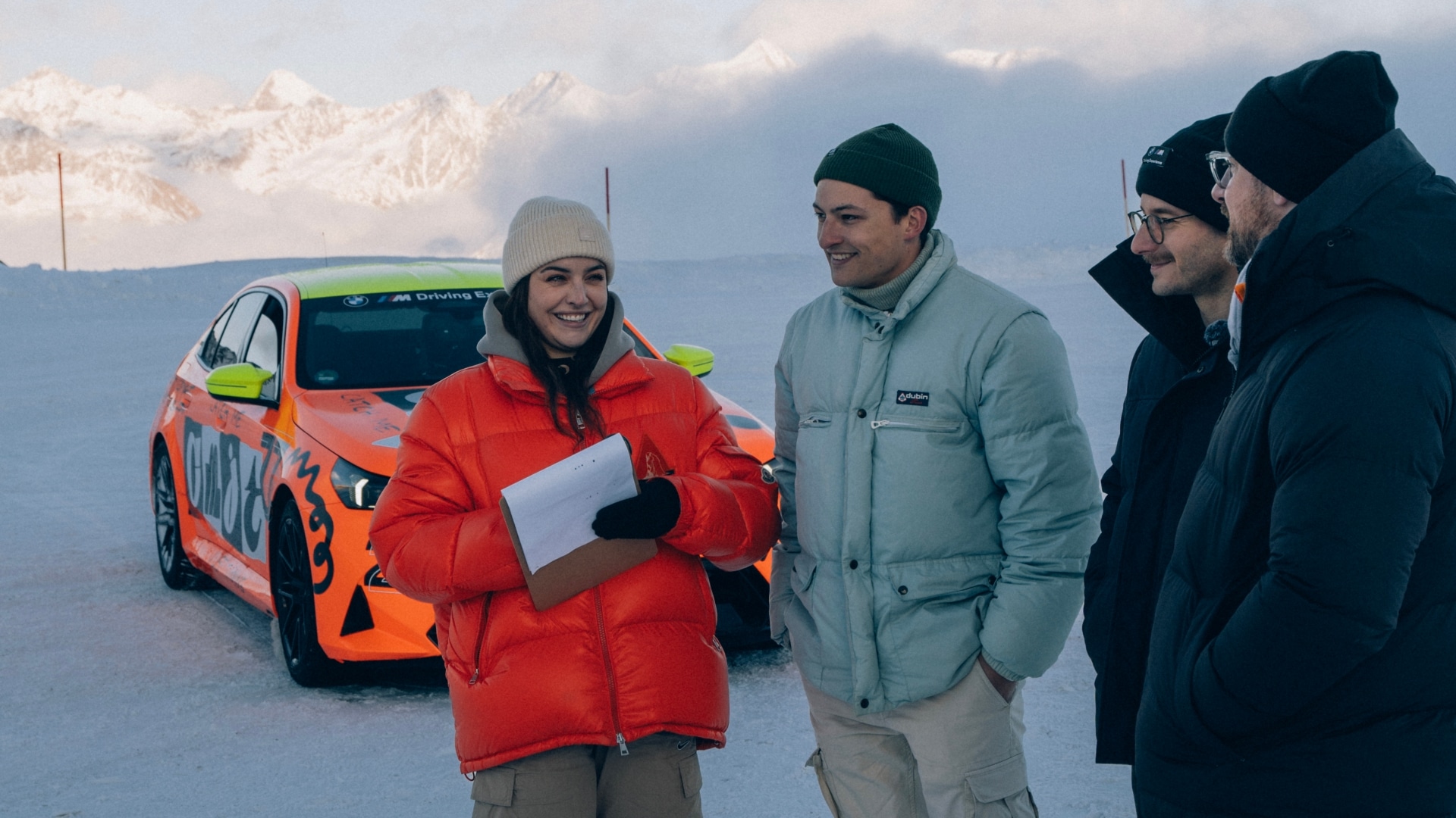 BMW M Games of Snow mit Becky Evans, Jan-Erik Slooten, Zoran Tilev und Robert Cameron
