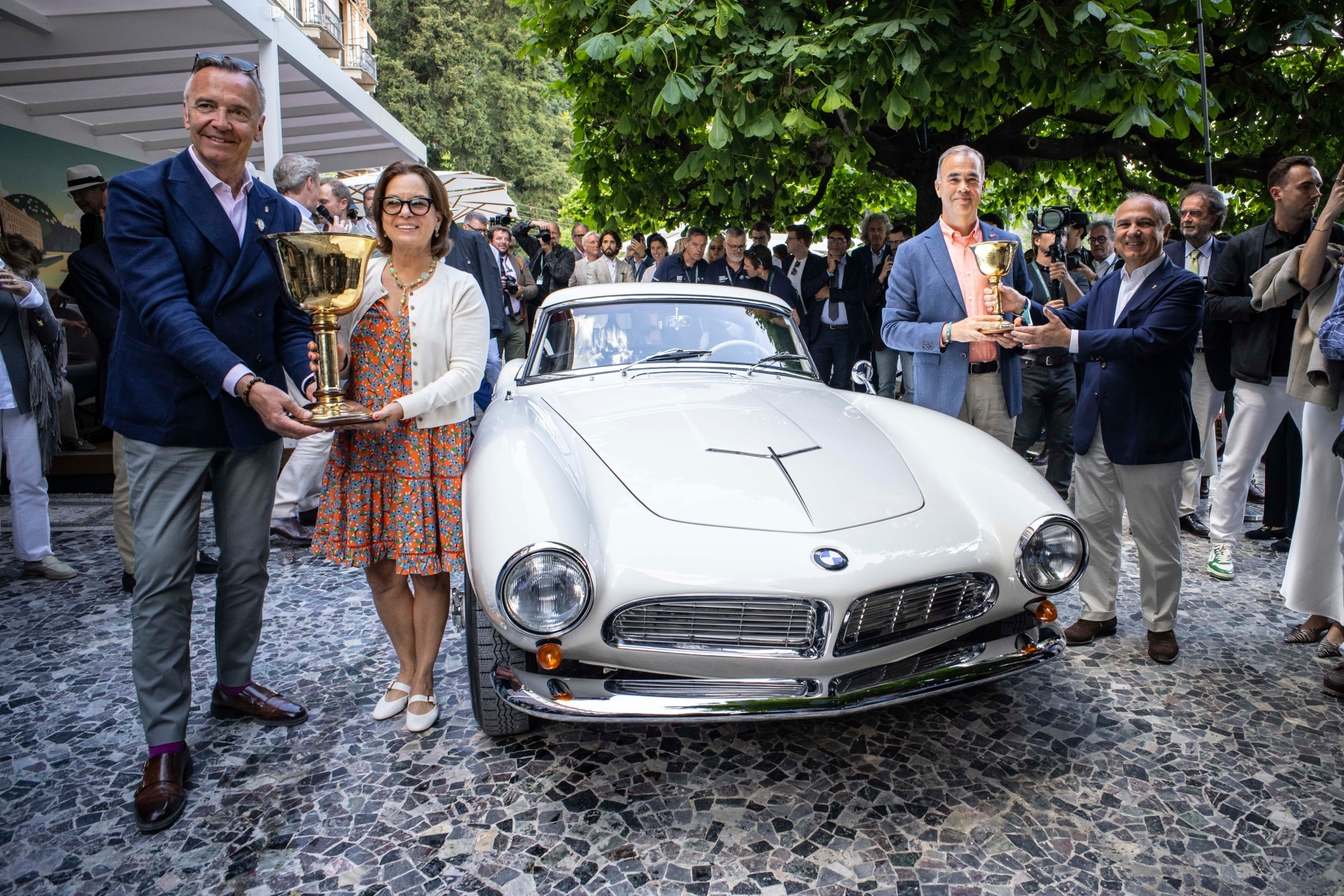 White BMW 507 at Concorso d’Eleganza Villa d’Este 2025