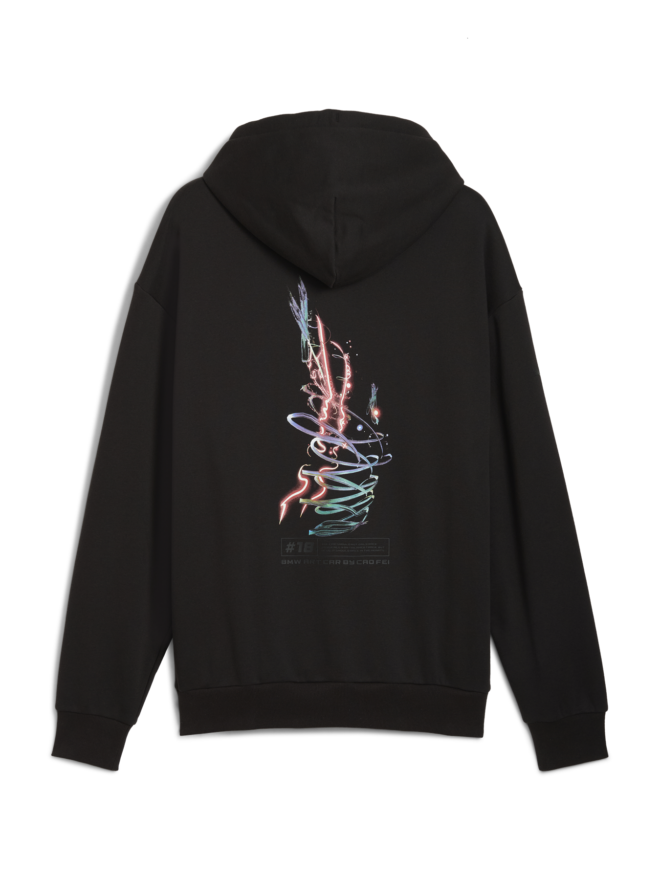 Rear view of the PUMA BMW M MOTORSPORT Cao Fei Racer Hoodie